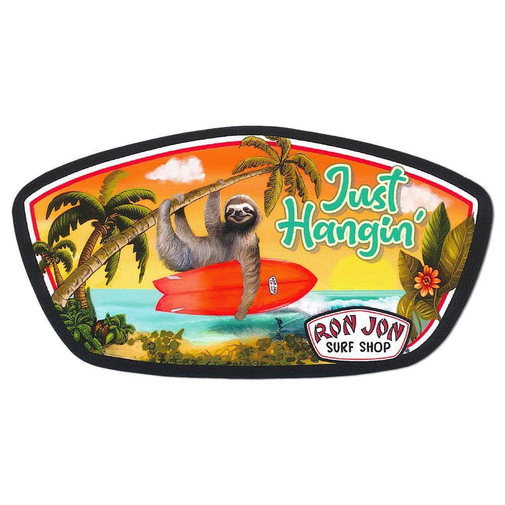10800371000-ron-jon-just-hangin-sloth-sticker