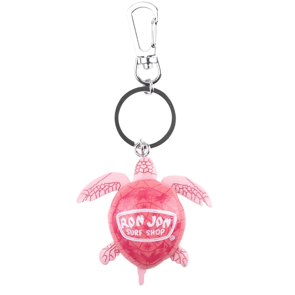 10860392000-ron-jon-pink-madera-turtle-keychain-front