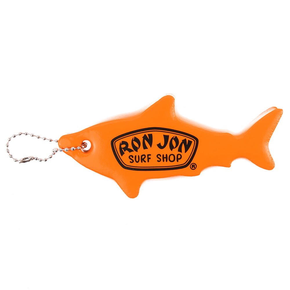 10860529000-ron-jon-orange-shark-floating-keychain-front
