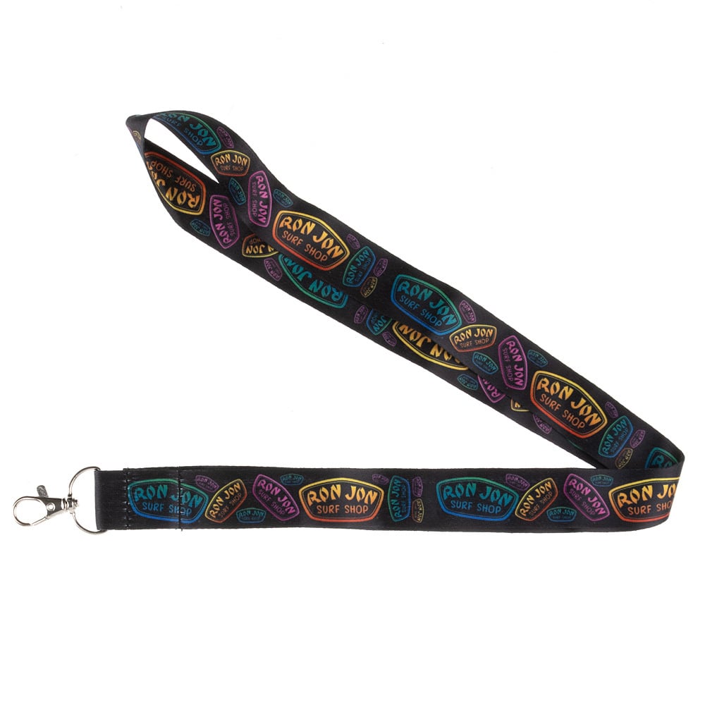 10860534000-ron-jon-neon-badge-lanyard-front