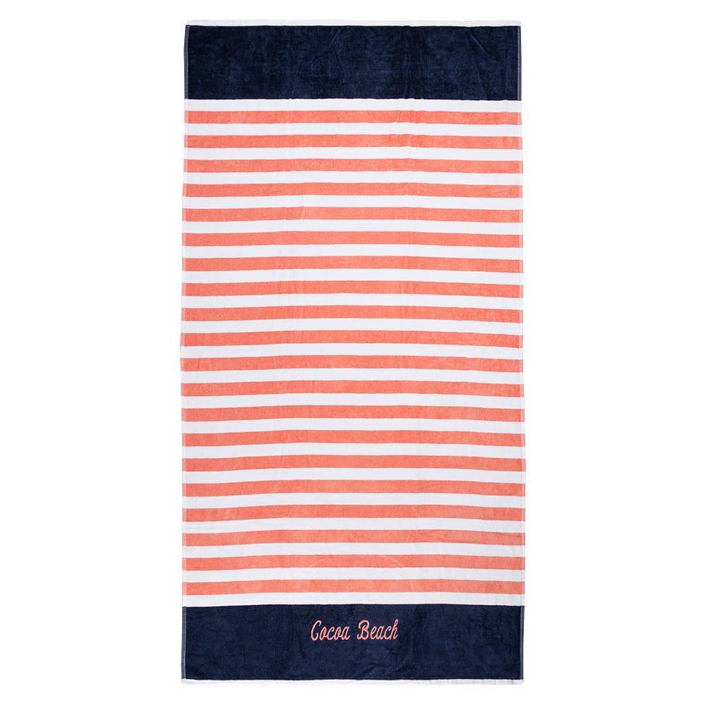 10880326031-ron-jon-cocoa-beach-florida-coral-horizontal-striped-towel-front