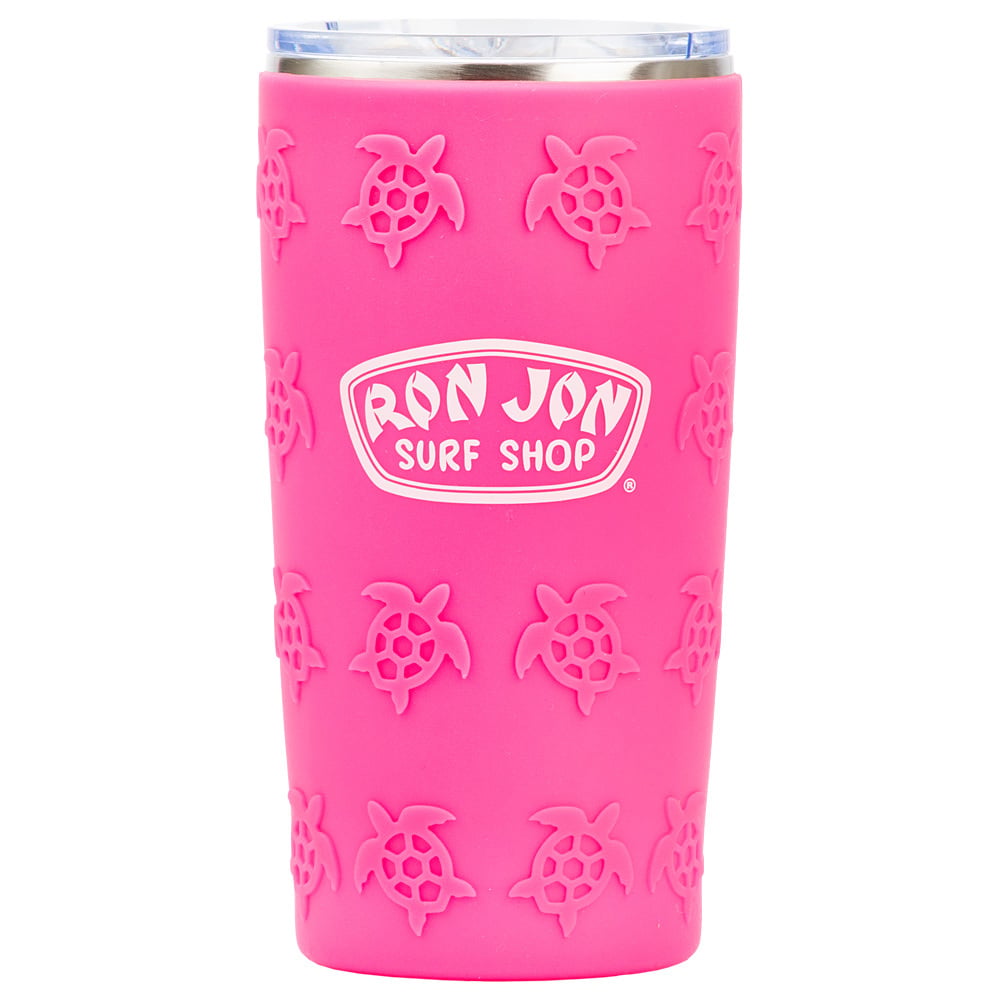 10910202000-ron-jon-20-oz-pink-turtle-stainless-steel-tumbler-front