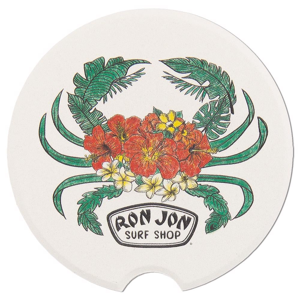 11800388000D-ron_jon_floral_crab_car_coaster_front