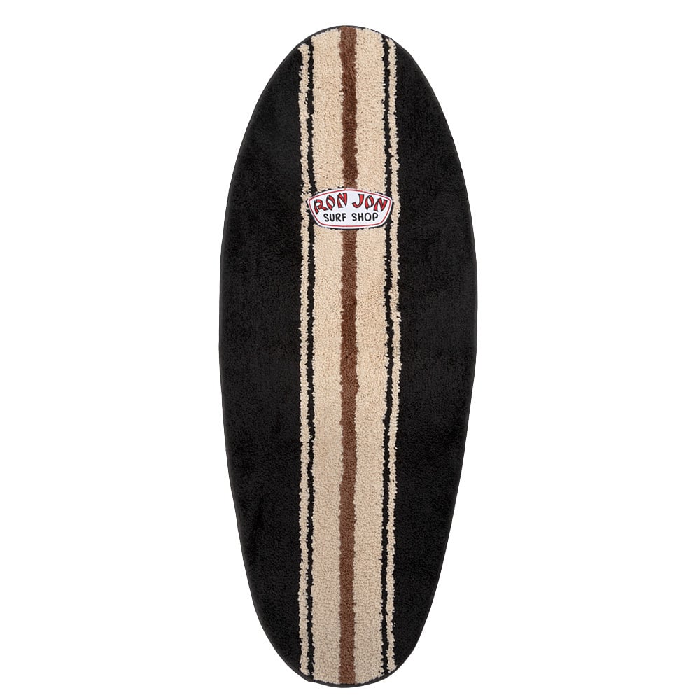 11810046000-ron-jon-black-and-ivory-surfboard-shaped-rug-front