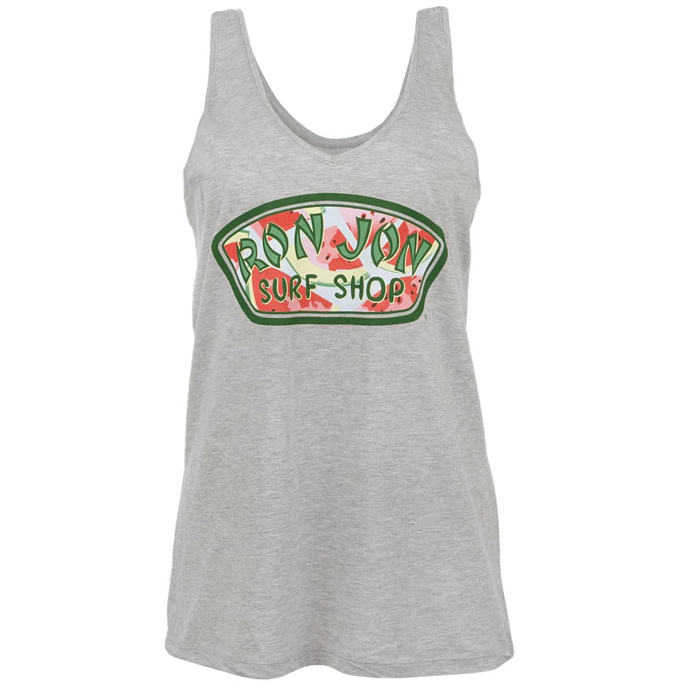 13320745310-grey-heather-ron-jon-womens-watermelon-badge-tank-top-front