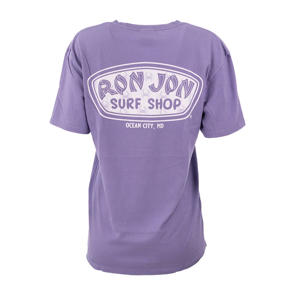 13340818063-ron-jon-womens-icon-badge-ocean-city-md-lavender-back