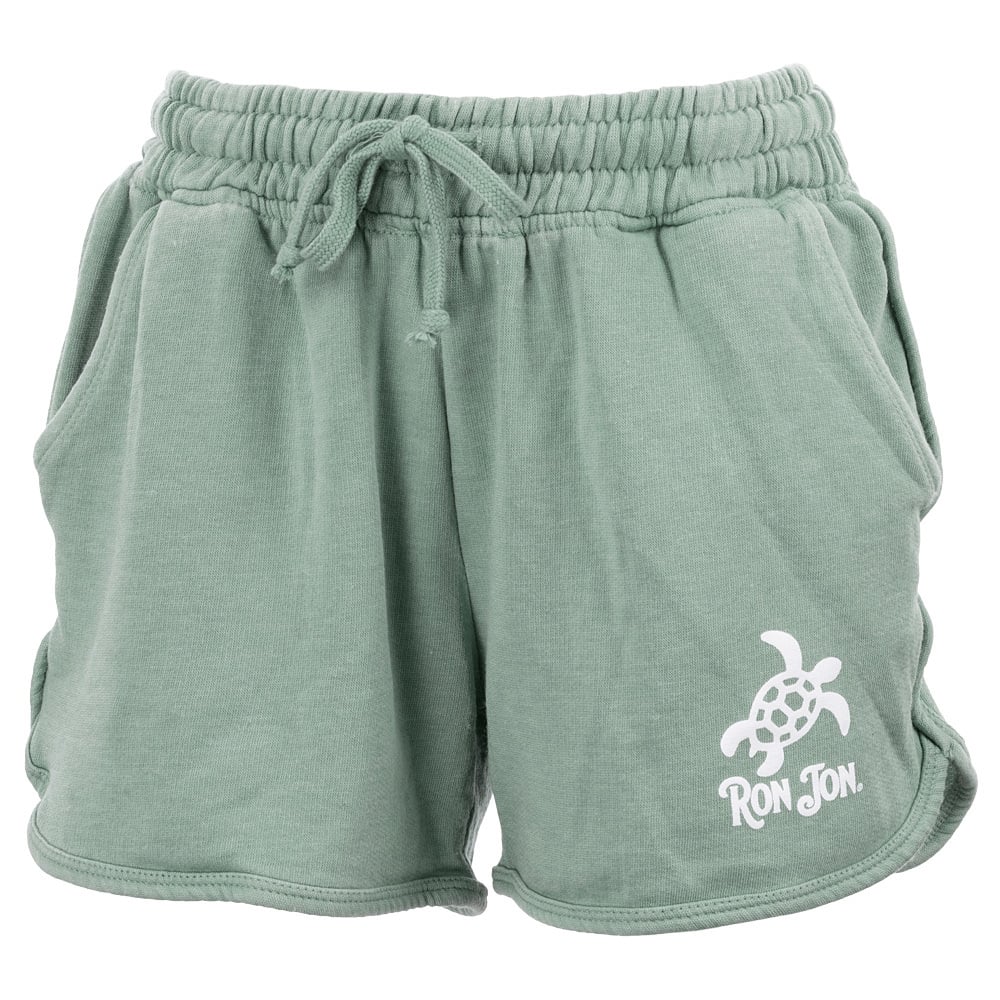 13360213085-teal-ron-jon-womens-icon-badge-turtle-shorts-front