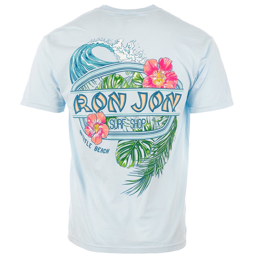 17040374312-chambray-ron-jon-myrtle-beach-sc-distressed-floral-surf-tee-back