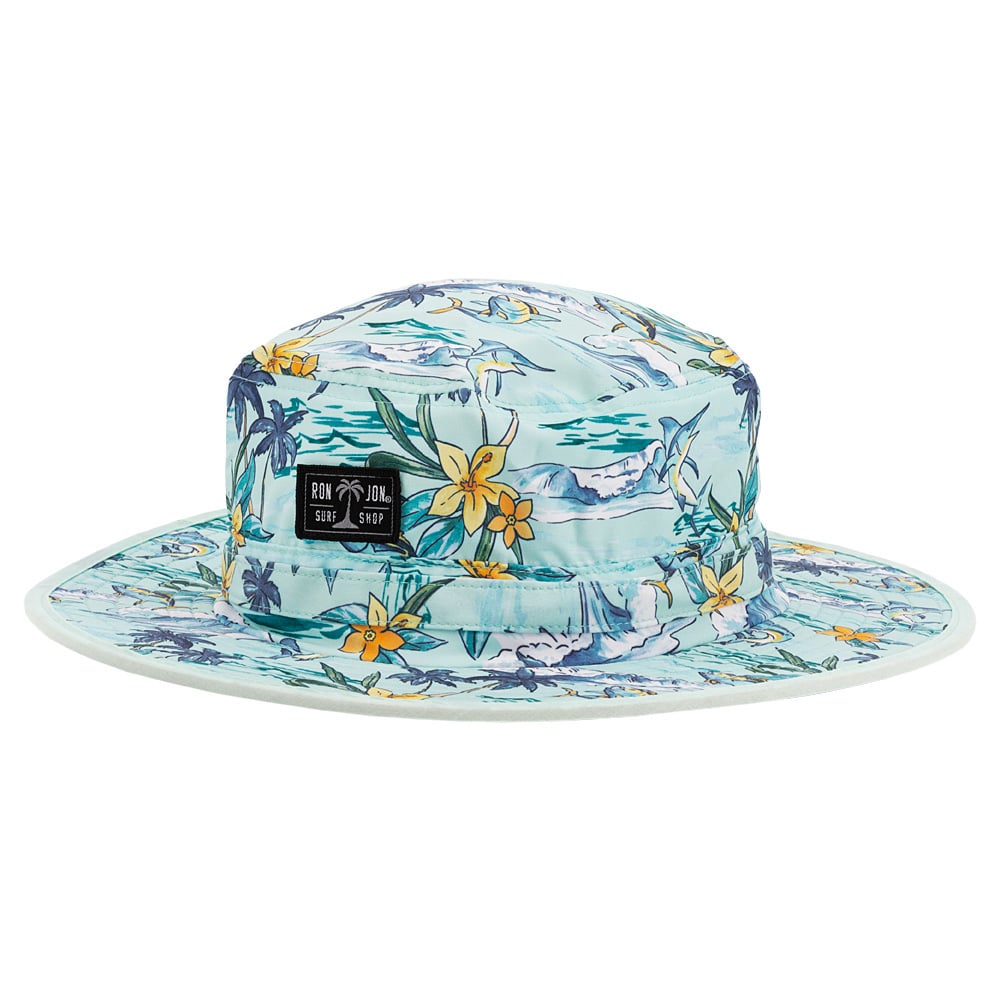 18810146000-ron-jon-light-aqua-game-fish-boonie-hat-front