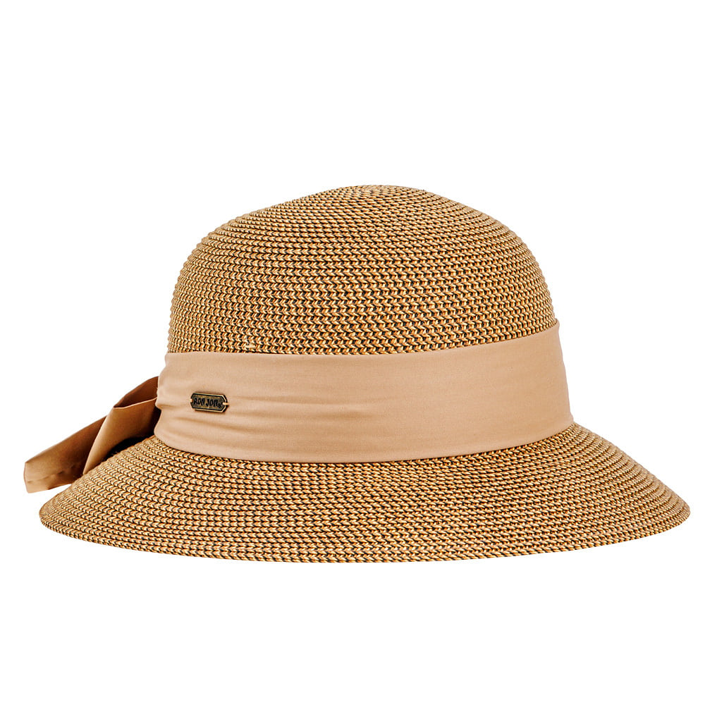 18860079000-ron-jon-womens-brown-straw-bucket-hat-front