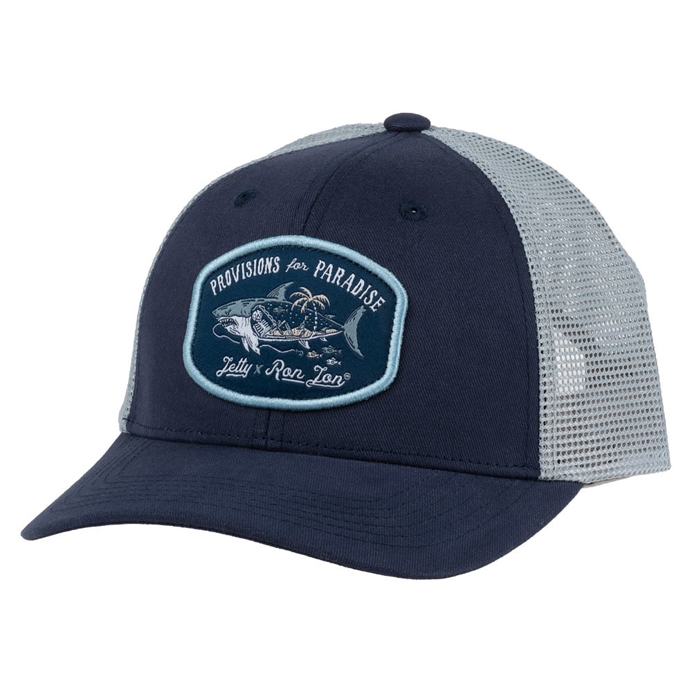 20440955000-jetty-ron-jon-navy-megalodon-trucker-cap-front