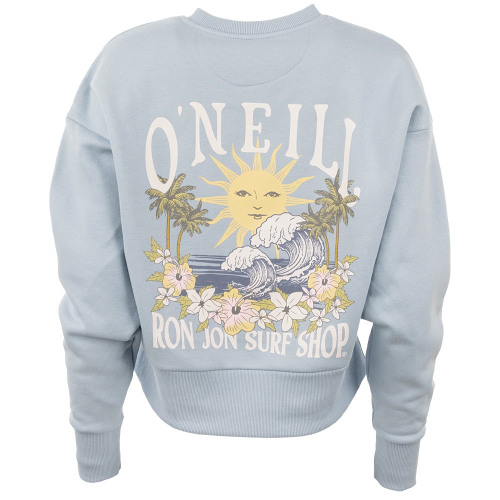 30090202087-oneill-ron-jon-womens-sun-cropped-crew-neck-pullover-back